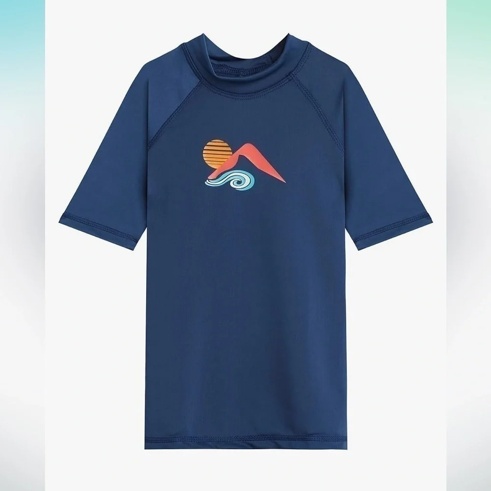NWT Kanu Surf Girls Karlie Upf50Sun Protective Rashguard Swim Shirt navy large